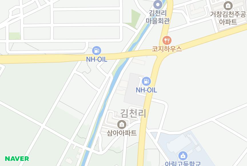 경상남도 거창군 거창읍 김천리 들꽃마을 위치·실거래 시세 지도