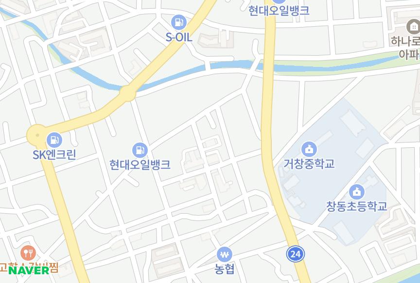경상남도 거창군 거창읍 대동리 동원그린빌5차 위치·실거래 시세 지도
