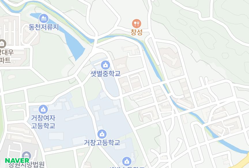 경상남도 거창군 거창읍 중앙리 나리안길 위치·실거래 시세 지도