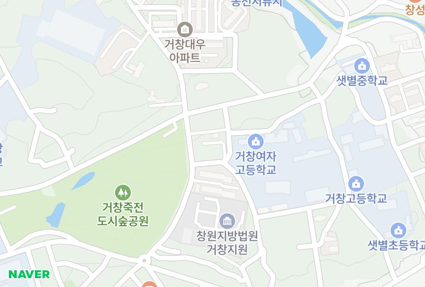 경상남도 거창군 거창읍 중앙리 거창읍 중앙리하나로3차 위치·실거래 시세 지도