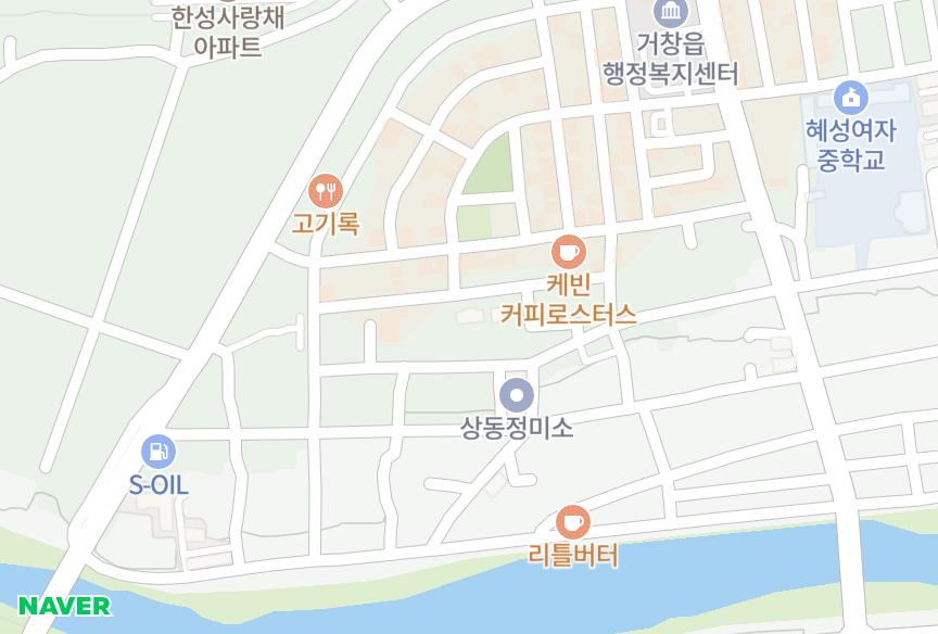 경상남도 거창군 거창읍 상림리 둥이프라자 위치·실거래 시세 지도