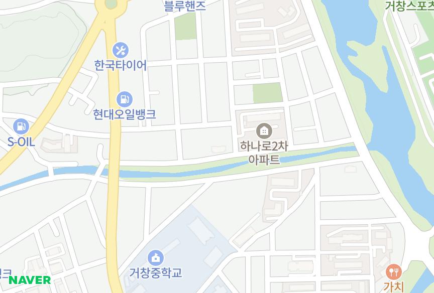 경상남도 거창군 거창읍 대동리 늘푸른빌 위치·실거래 시세 지도