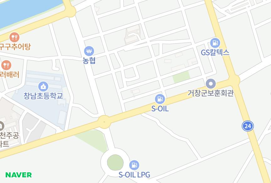 경상남도 거창군 거창읍 대평리 대평빌라트 위치·실거래 시세 지도