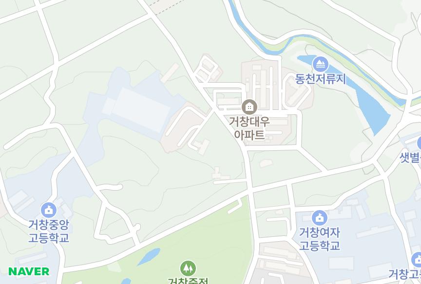 경상남도 거창군 거창읍 가지리 정은캐슬 위치·실거래 시세 지도