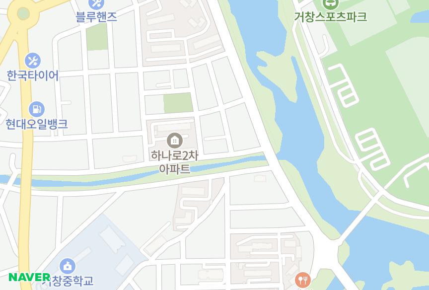 경상남도 거창군 거창읍 대동리 프라하타운 위치·실거래 시세 지도