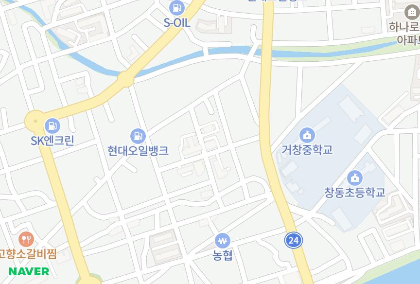 경상남도 거창군 거창읍 대동리 동원4차그린 위치·실거래 시세 지도