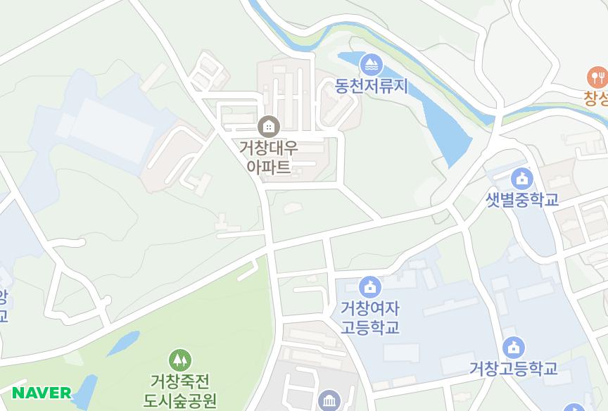 경상남도 거창군 거창읍 가지리 방주아트빌 위치·실거래 시세 지도