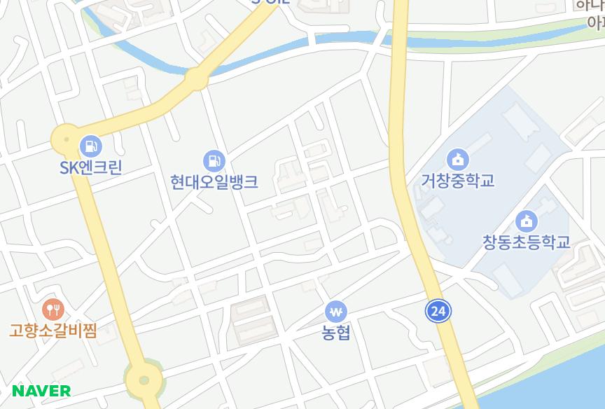 경상남도 거창군 거창읍 대동리 거창읍 대동리동원그린빌3차 위치·실거래 시세 지도