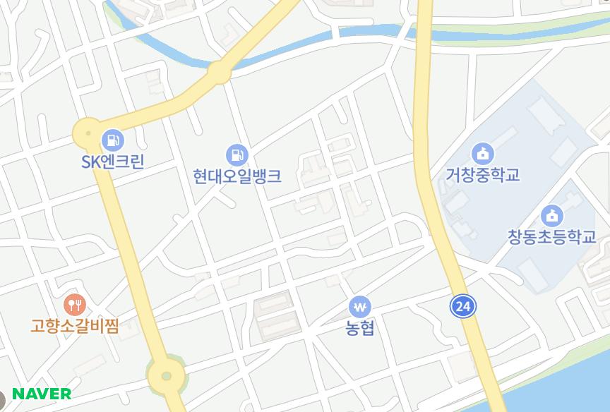 경상남도 거창군 거창읍 대동리 대동신흥빌라 위치·실거래 시세 지도