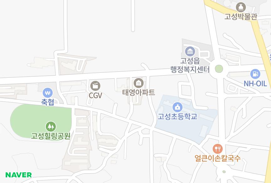 경상남도 고성군 고성읍 서외리 고성읍 서외리태영1차 위치·실거래 시세 지도