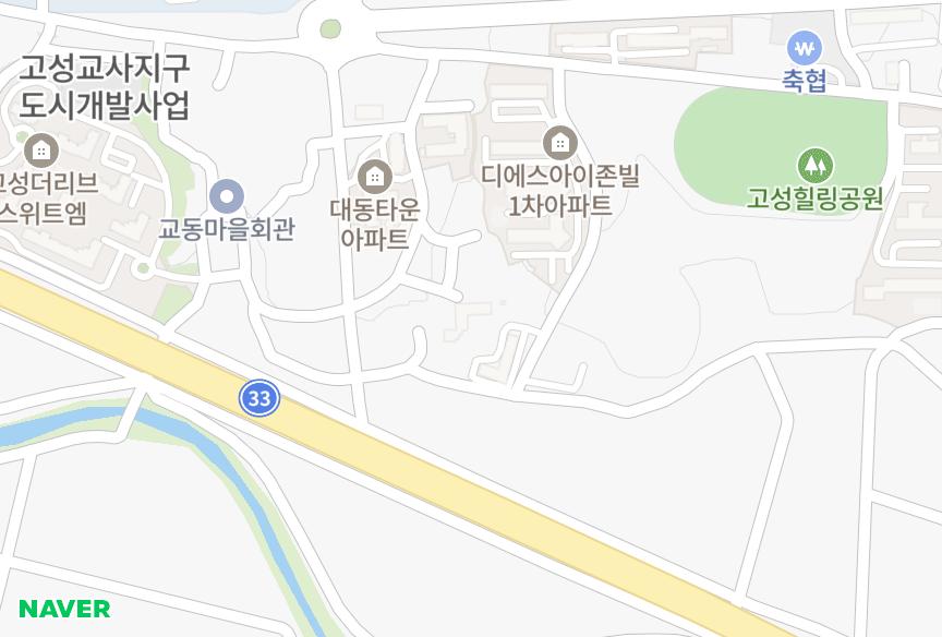 경상남도 고성군 고성읍 교사리 덕성 위치·실거래 시세 지도