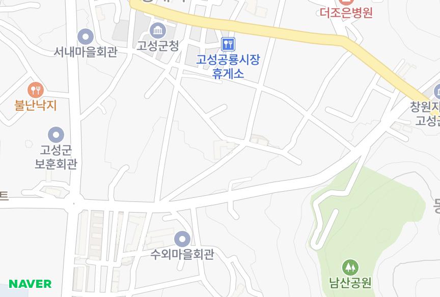 경상남도 고성군 고성읍 수남리 장미 위치·실거래 시세 지도