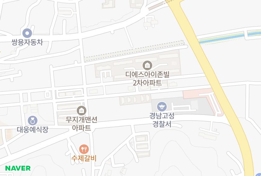 경상남도 고성군 고성읍 동외리 베라체 위치·실거래 시세 지도