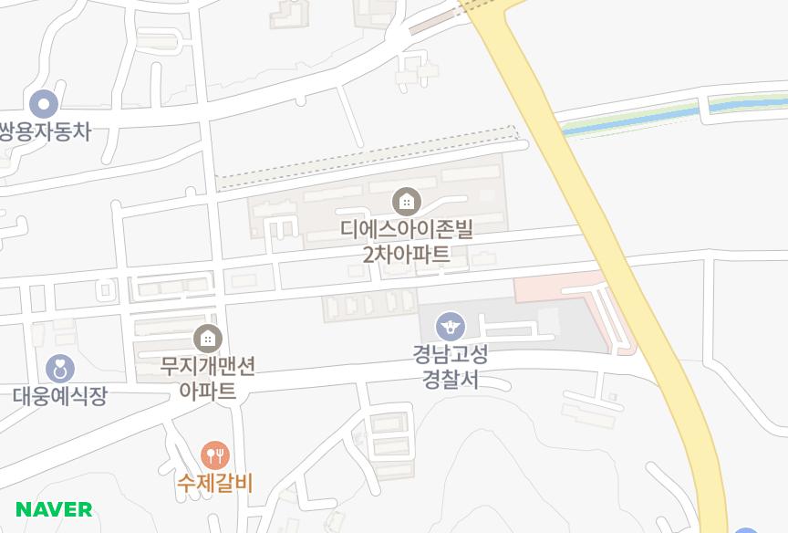 경상남도 고성군 고성읍 동외리 하이캐슬2차 위치·실거래 시세 지도