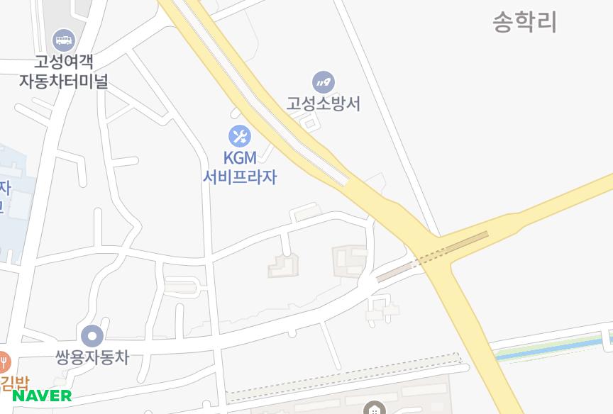 경상남도 고성군 고성읍 송학리 송학B동 위치·실거래 시세 지도