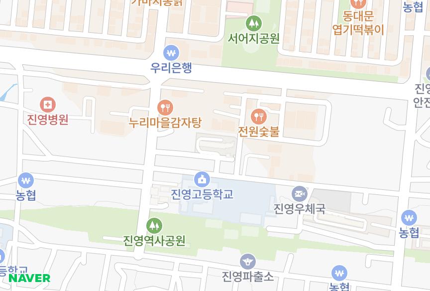 경상남도 김해시 진영읍 진영리 대한 위치·실거래 시세 지도