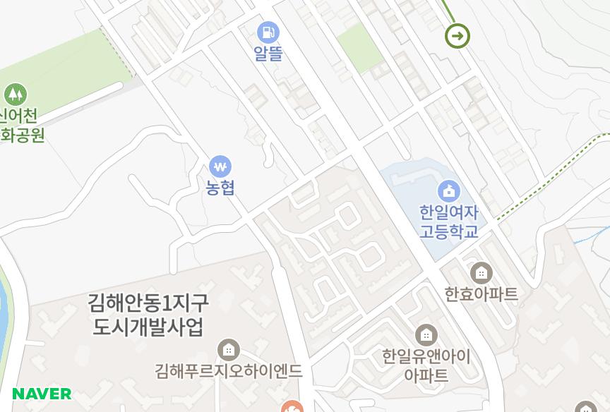 경상남도 김해시 안동 신일아트맨션 위치·실거래 시세 지도