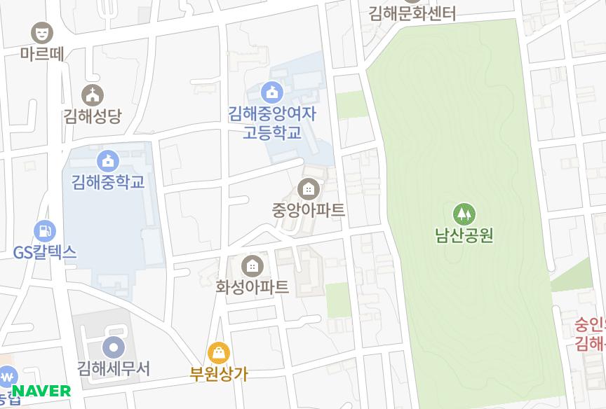 경상남도 김해시 부원동 중앙 위치·실거래 시세 지도