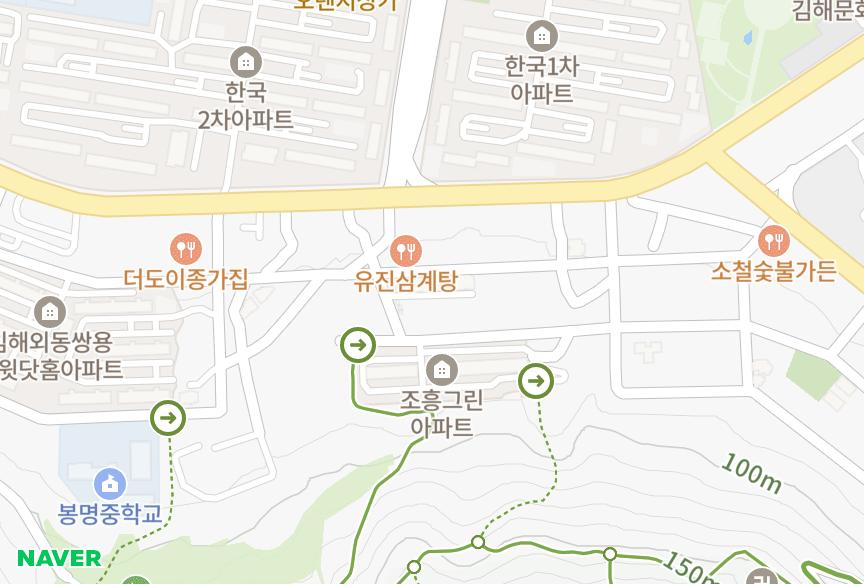 경상남도 김해시 외동 동호그린코아 위치·실거래 시세 지도