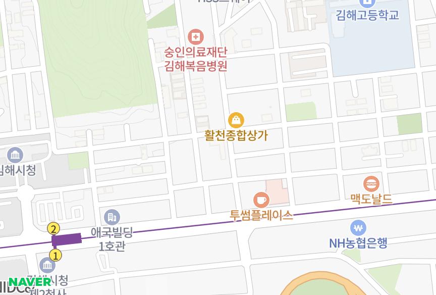 경상남도 김해시 부원동 부원 위치·실거래 시세 지도