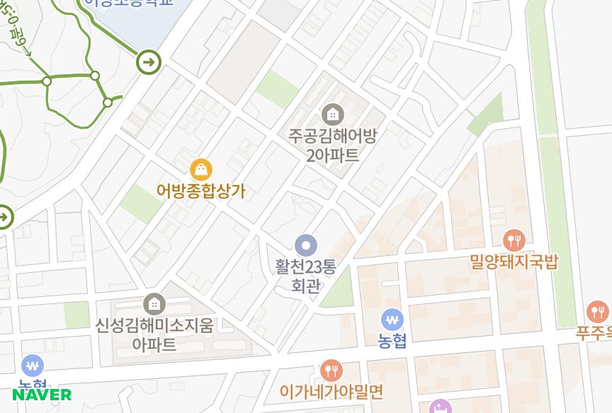 경상남도 김해시 어방동 성우 위치·실거래 시세 지도