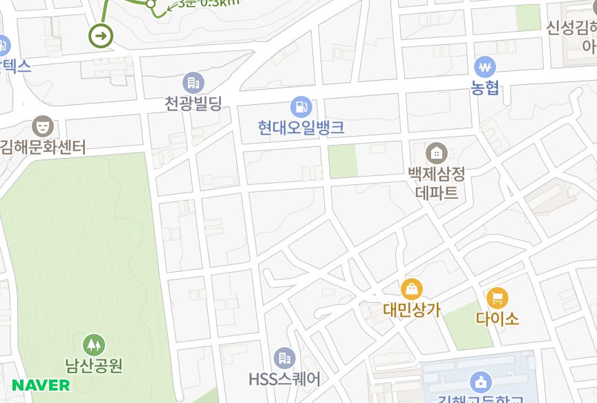 경상남도 김해시 삼정동 유신파크맨션 위치·실거래 시세 지도