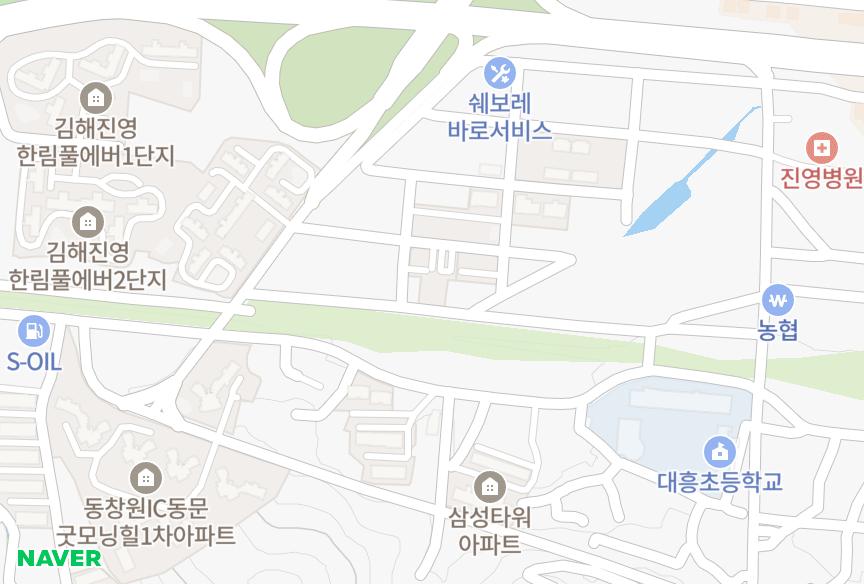 경상남도 김해시 진영읍 진영리 수홍하이랜드9차 위치·실거래 시세 지도