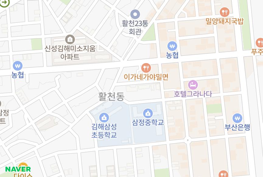 경상남도 김해시 어방동 에이케이 위치·실거래 시세 지도