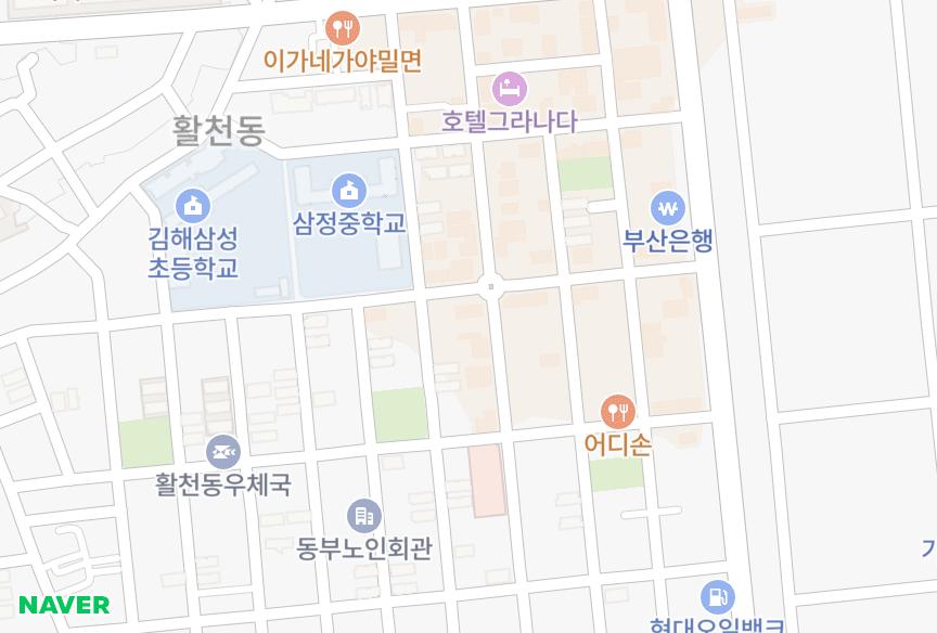 경상남도 김해시 삼정동 동신쉐르빌 위치·실거래 시세 지도