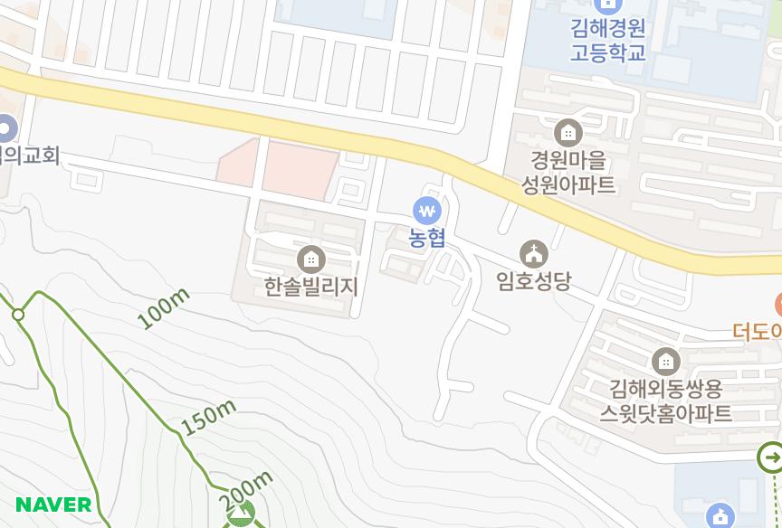 경상남도 김해시 외동 외풍림2차 위치·실거래 시세 지도