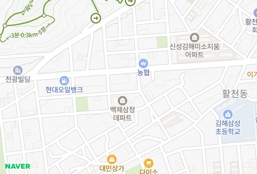 경상남도 김해시 삼정동 드림캐슬 위치·실거래 시세 지도