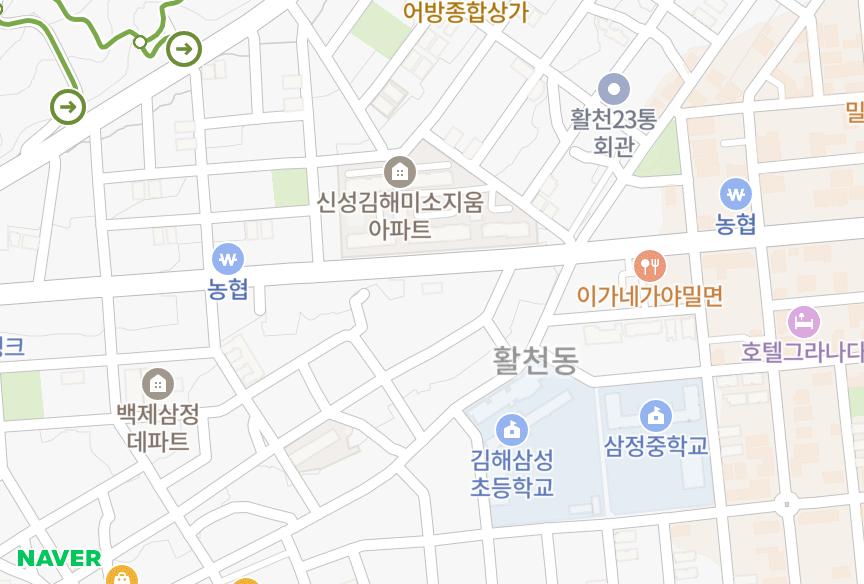 경상남도 김해시 삼정동 포세이돈 위치·실거래 시세 지도