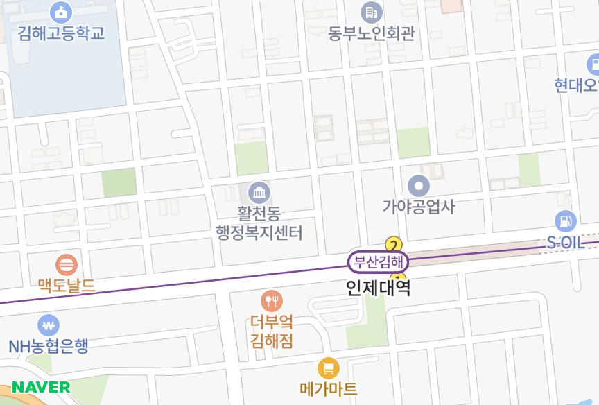 경상남도 김해시 삼정동 성우타운 위치·실거래 시세 지도