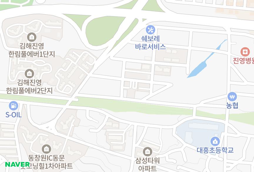 경상남도 김해시 진영읍 진영리 수홍하이랜드8차 위치·실거래 시세 지도
