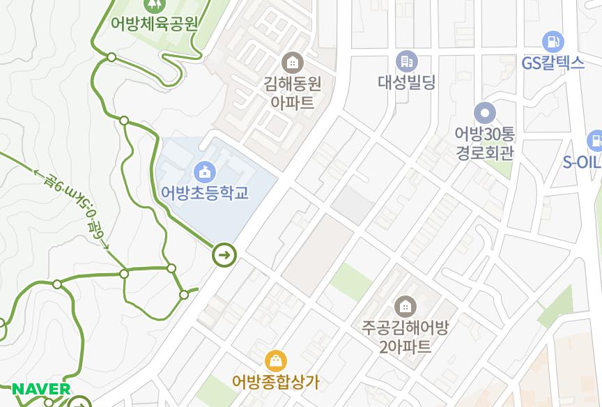 경상남도 김해시 어방동 화목궁전6차 위치·실거래 시세 지도