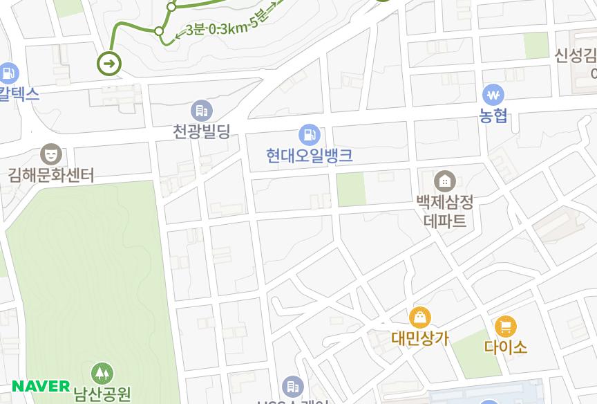 경상남도 김해시 삼정동 경운엔즈빌 위치·실거래 시세 지도