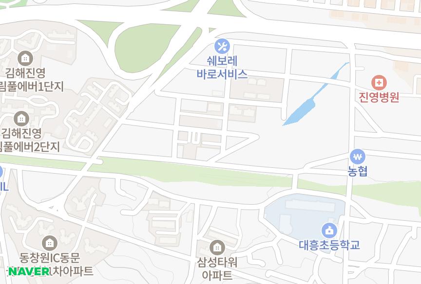 경상남도 김해시 진영읍 진영리 수홍하이랜드2차 위치·실거래 시세 지도