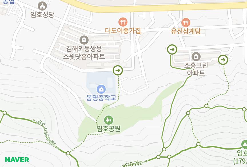 경상남도 김해시 외동 임호산파크빌 위치·실거래 시세 지도