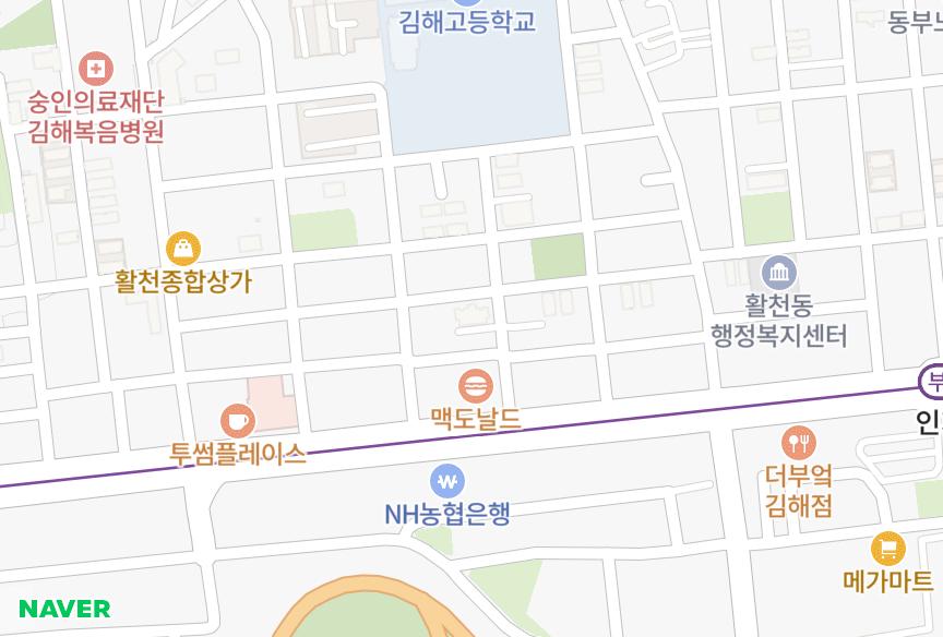 경상남도 김해시 삼정동 그라니아 위치·실거래 시세 지도