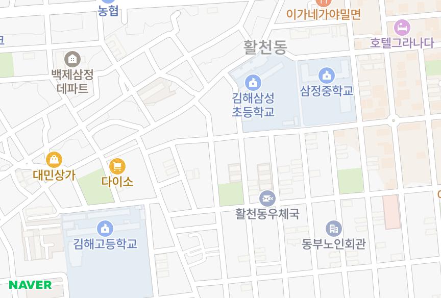 경상남도 김해시 삼정동 샛별메이플 위치·실거래 시세 지도