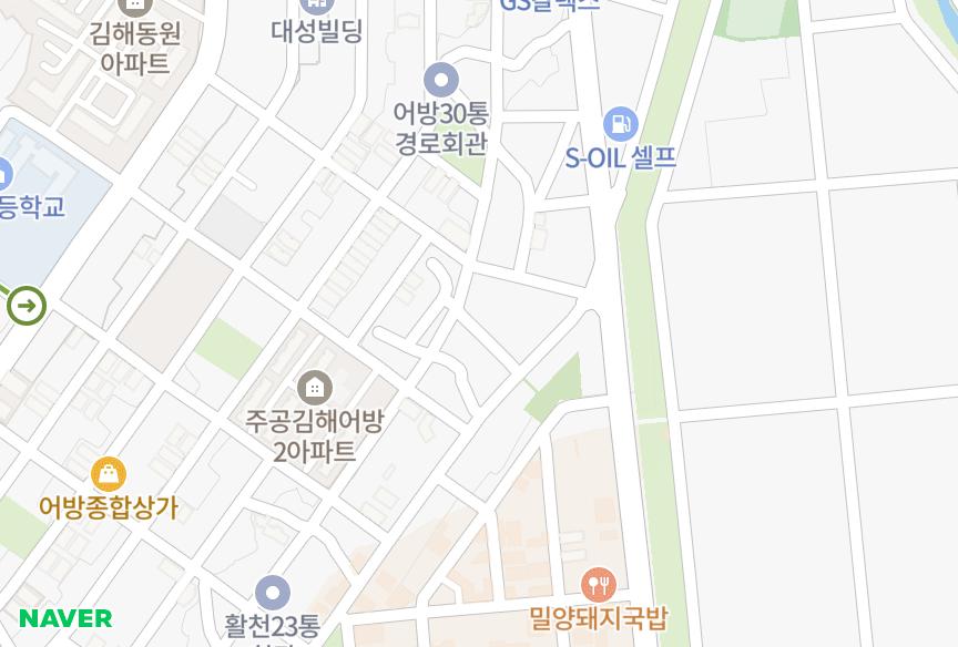 경상남도 김해시 어방동 한빛빌라 위치·실거래 시세 지도