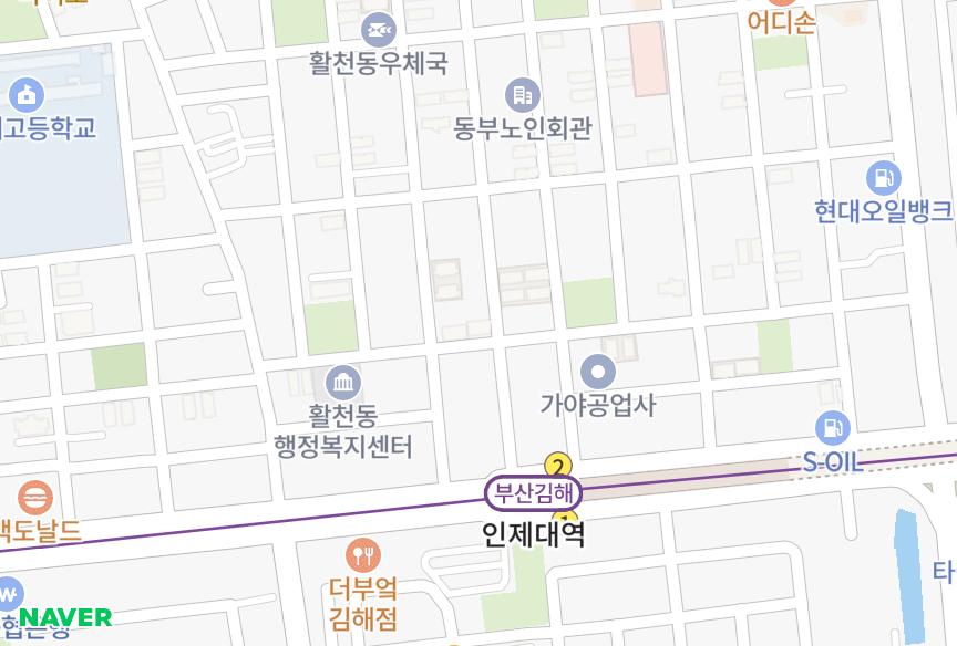 경상남도 김해시 삼정동 경성빌 위치·실거래 시세 지도