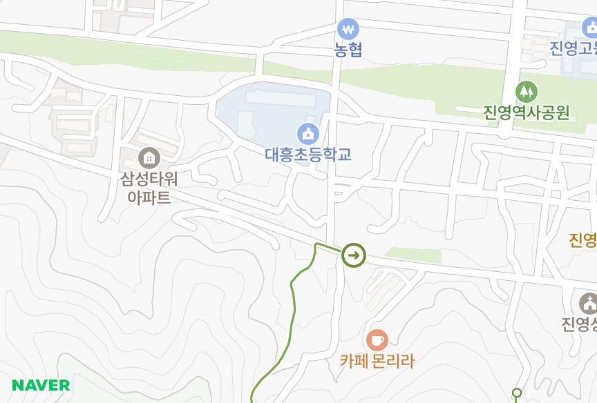 경상남도 김해시 진영읍 진영리 무학한빛빌라트 위치·실거래 시세 지도
