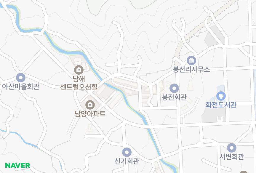 경상남도 남해군 남해읍 아산리 신흥 위치·실거래 시세 지도