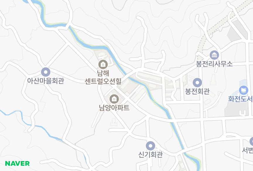 경상남도 남해군 남해읍 아산리 효성 위치·실거래 시세 지도
