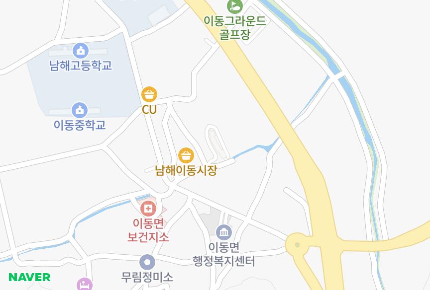 경상남도 남해군 이동면 무림리 송림비치맨션 위치·실거래 시세 지도