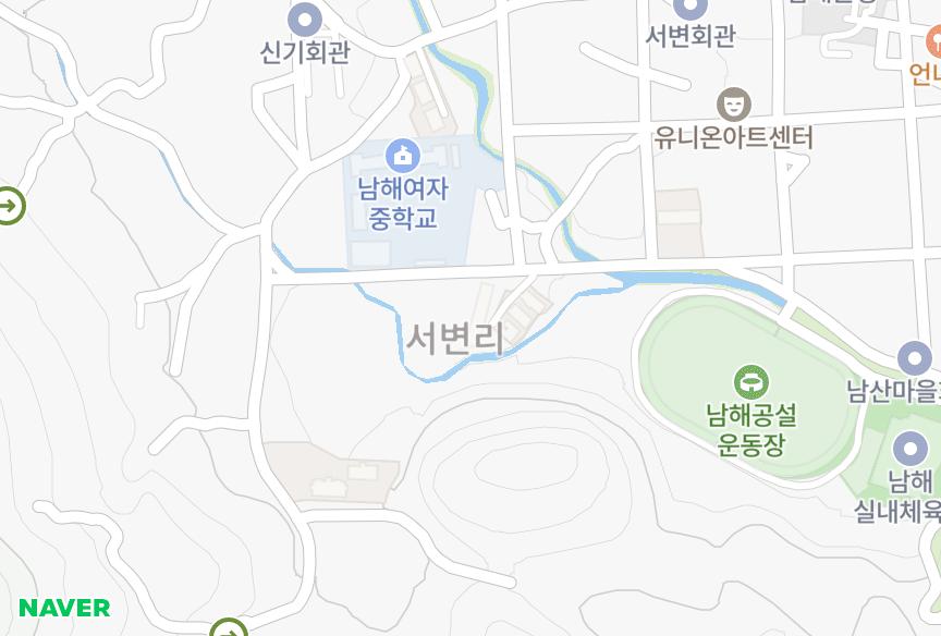 경상남도 남해군 남해읍 서변리 남산 위치·실거래 시세 지도