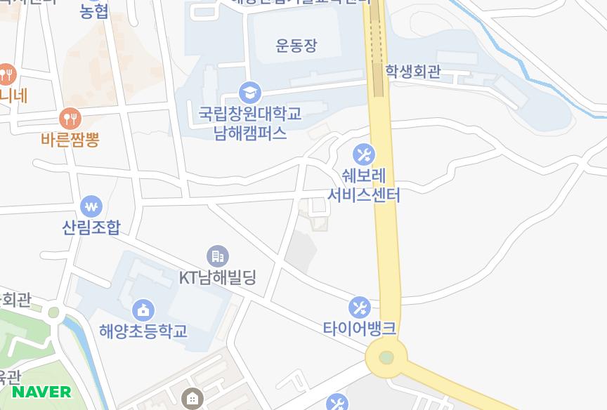 경상남도 남해군 남해읍 남변리 동전빌라 위치·실거래 시세 지도