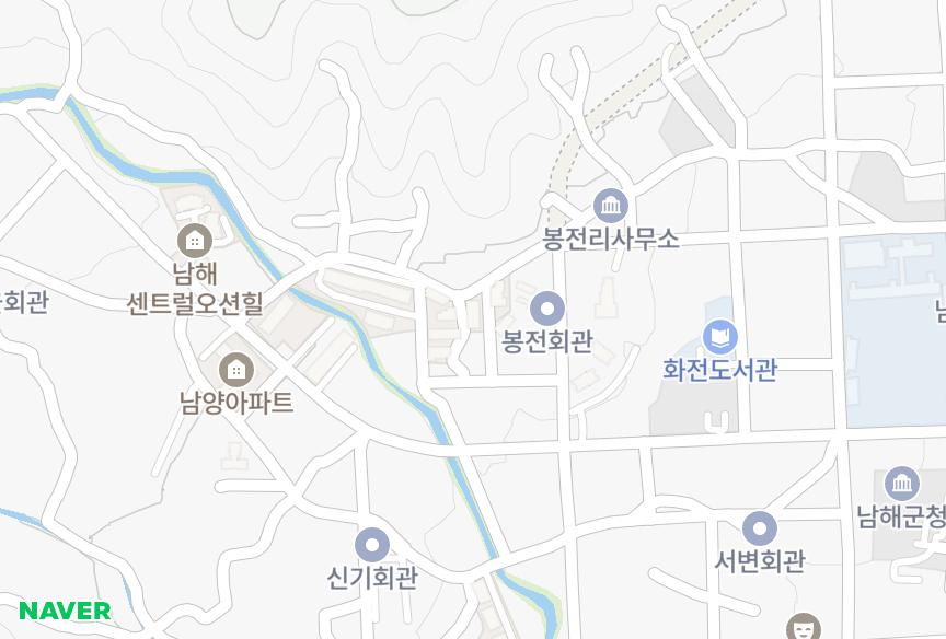 경상남도 남해군 남해읍 아산리 임페리얼빌리지A동 위치·실거래 시세 지도