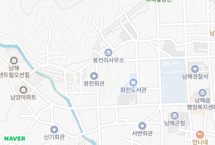 경상남도 남해군 남해읍 아산리 금산빌라 위치·실거래 시세 지도